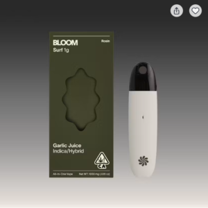 LIVE ROSIN GARLIC JUICE SURF DISPOSABLE 1G C3