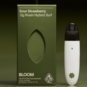 LIVE ROSIN SOUR STRAWBERRY SURF DISPOSABLE 1G C3